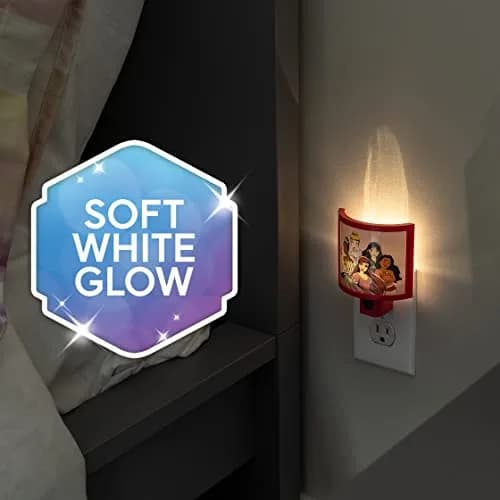 Disney Night Light LED Princess Wrap Shade Plug-in Dusk to Dawn | Safe, Energy-Efficient, UL-Certified for Nursery & Bathroom thumbnail 6