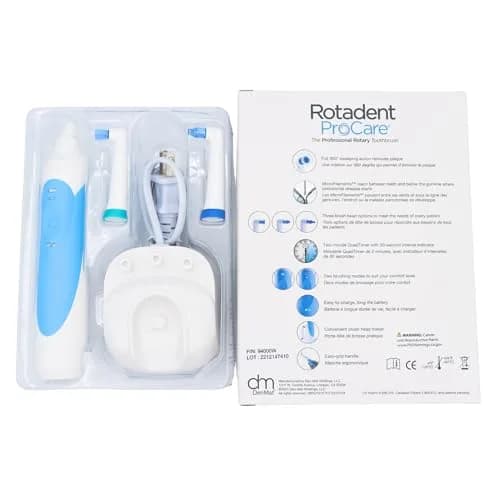 ROTADENT PROCARE Professional Rotary Electric Toothbrush with 2 Brush Heads & Dock Charger | Gentle Cleaning for Adults thumbnail 5