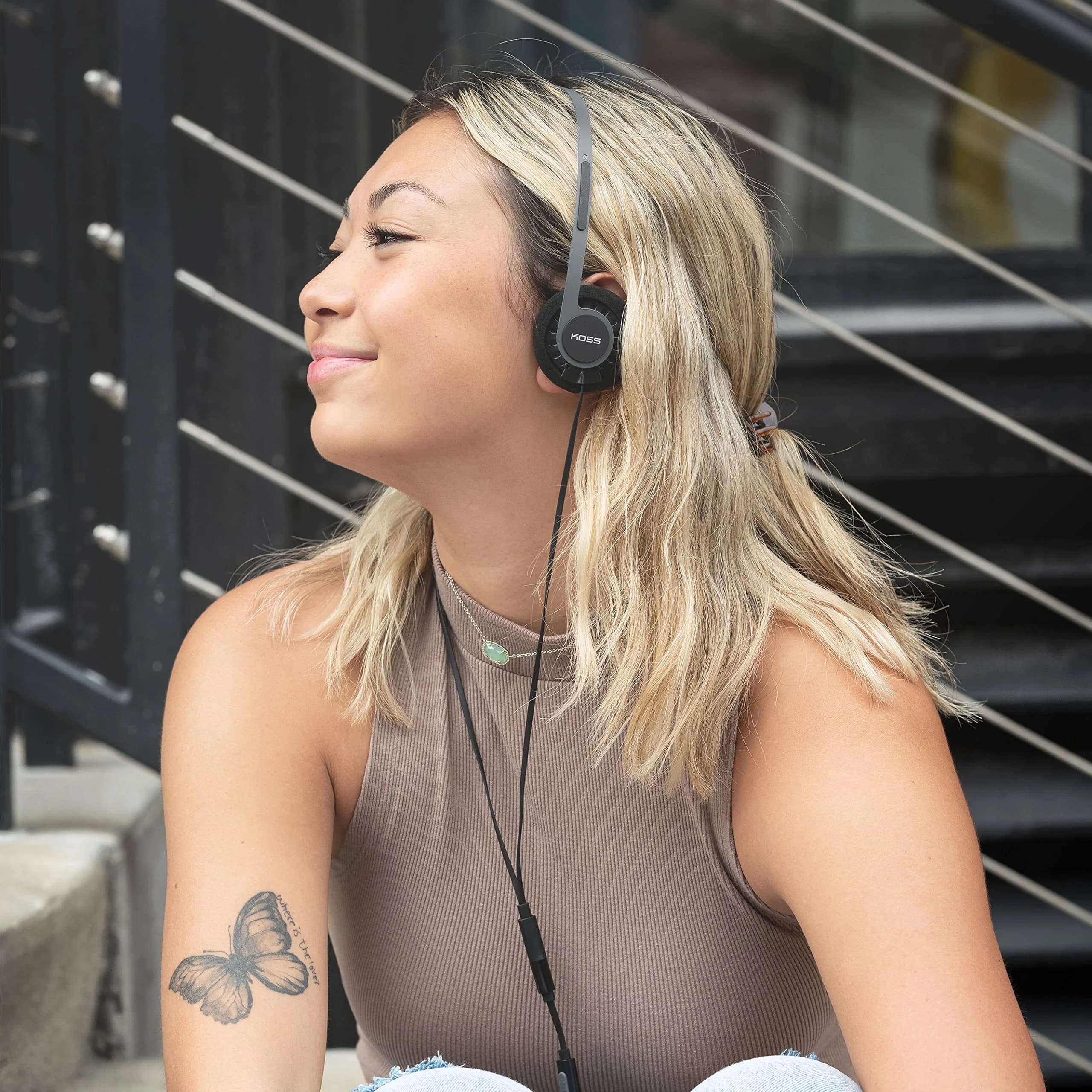 Koss KPH40 Utility On-Ear Headphones, Stealth Grey | Retro Open-Back Design, Audiophile Sound thumbnail 7