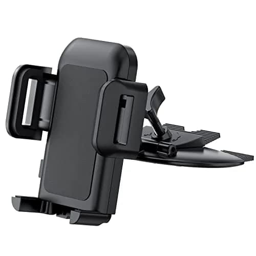 VSSMSSA Cell Phone Holder for Car CD Slot | 360° Swivel, One Button Release, Compatible with iPhone 17-12 & Galaxy S25-S10 (2.76 in) thumbnail 1