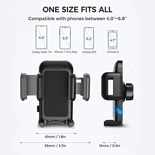 VSSMSSA Cell Phone Holder for Car CD Slot | 360° Swivel, One Button Release, Compatible with iPhone 17-12 & Galaxy S25-S10 (2.76 in) thumbnail 2