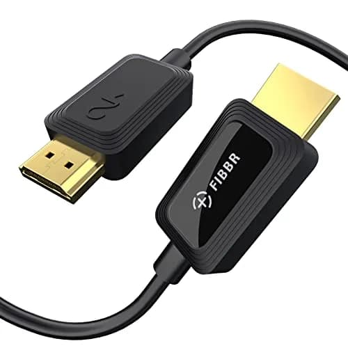 FIBBR Fiber Optic HDMI 2.1 Cable 1m (3.3ft) 48Gbps 8K@60Hz | Supports VRR, ALLM, eARC thumbnail 1