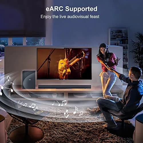 FIBBR Fiber Optic HDMI 2.1 Cable 1m (3.3ft) 48Gbps 8K@60Hz | Supports VRR, ALLM, eARC thumbnail 7