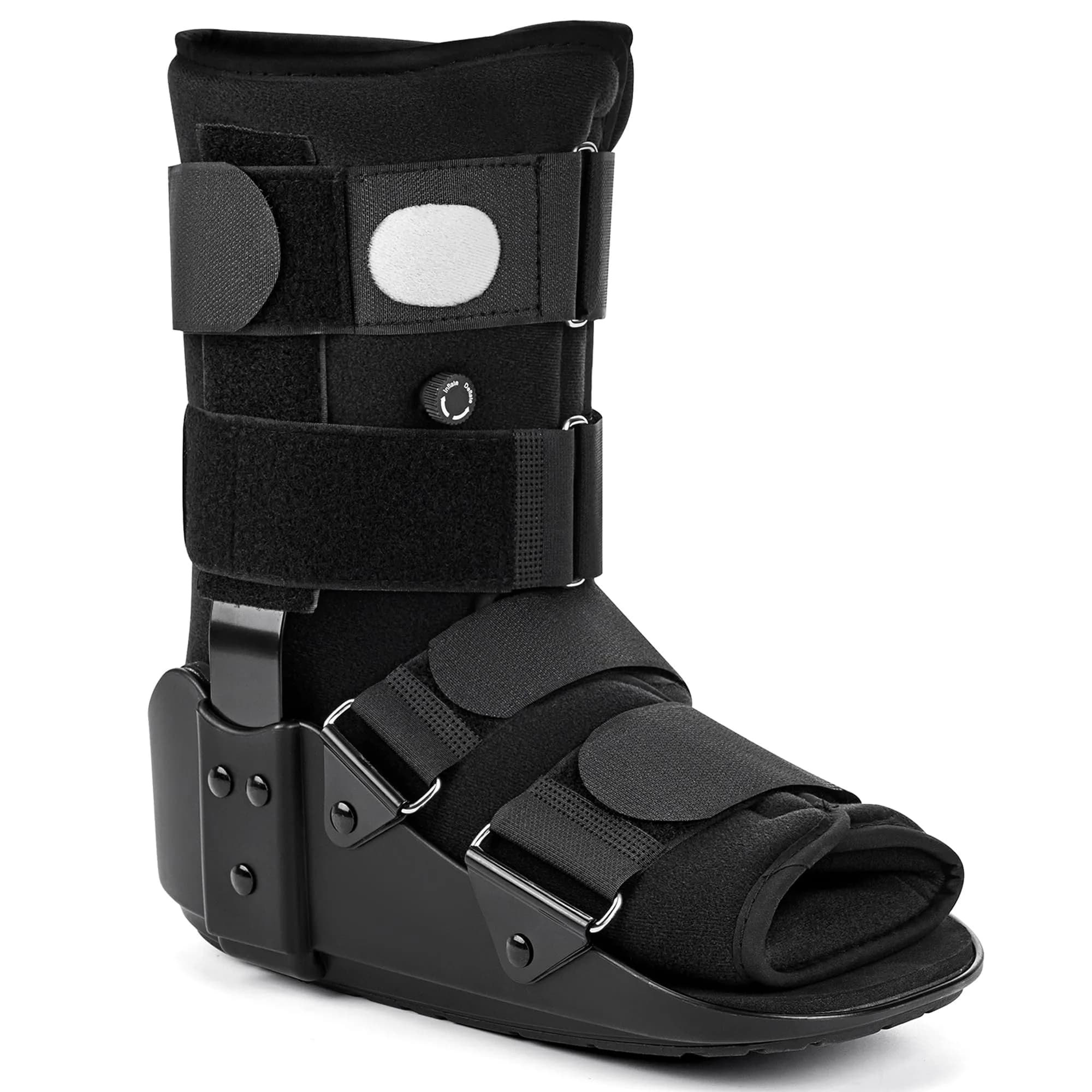 Medibot Advanced Walking Boot XLarge Black | FDA Approved Adjustable Air Splint with Pump - main product image