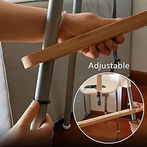YYRZZ Natural Bamboo Wooden Footrest for IKEA Antilop High Chairs | 8.2cm (3.2in) thumbnail 4