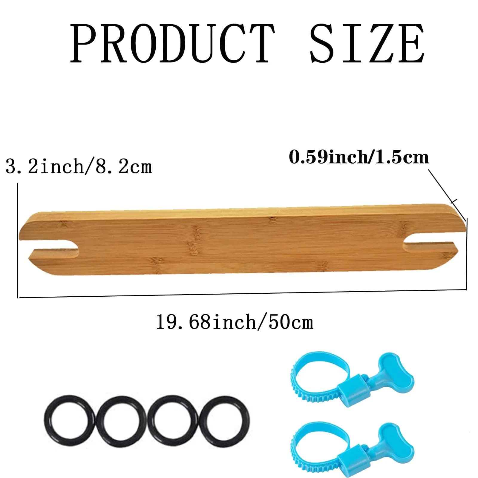 YYRZZ Natural Bamboo Wooden Footrest for IKEA Antilop High Chairs | 8.2cm (3.2in) - view 5