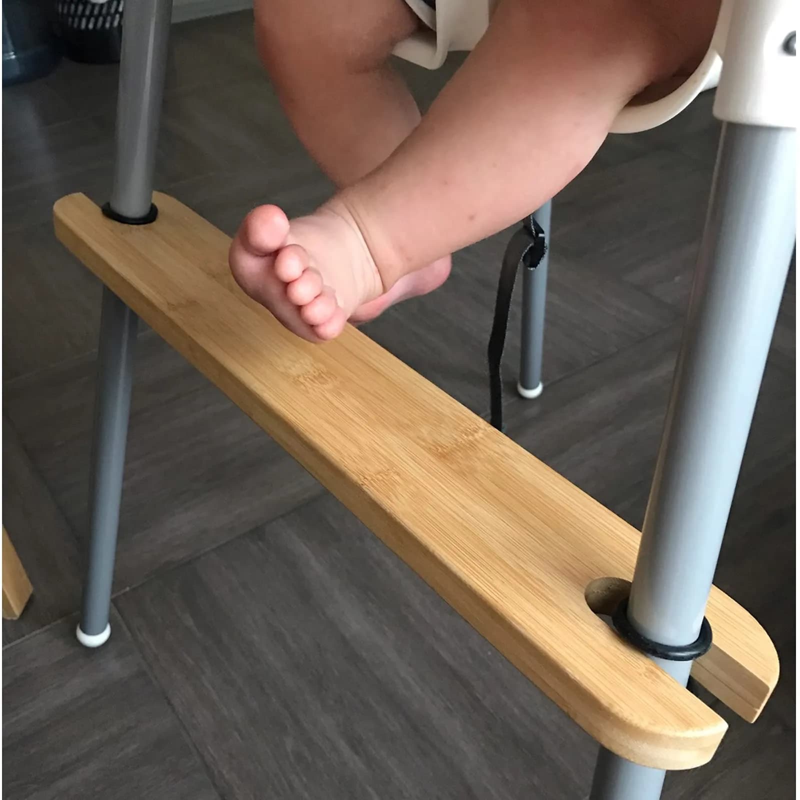 YYRZZ Natural Bamboo Wooden Footrest for IKEA Antilop High Chairs | 8.2cm (3.2in) - view 7