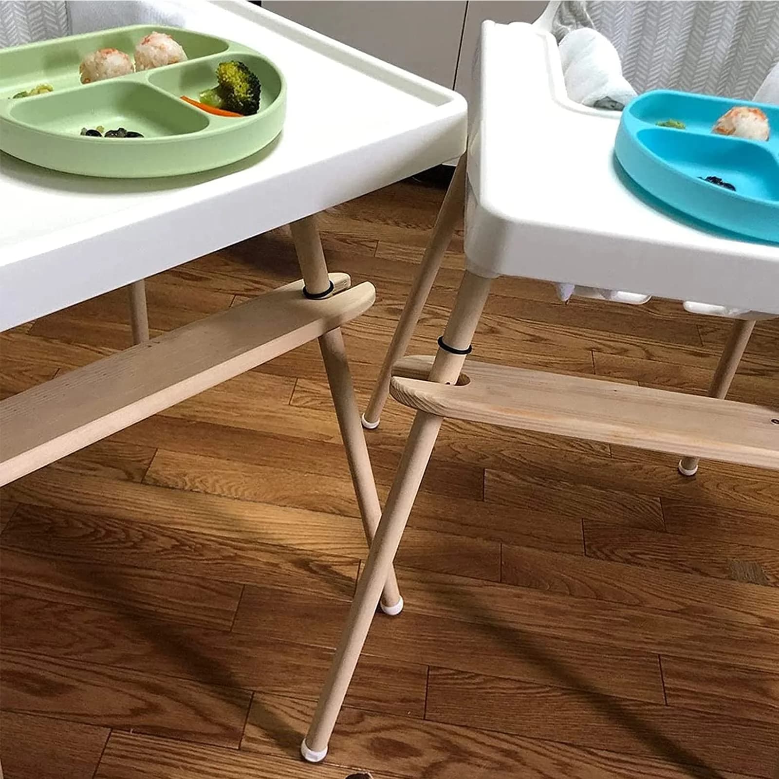 YYRZZ Natural Bamboo Wooden Footrest for IKEA Antilop High Chairs | 8.2cm (3.2in) - view 2