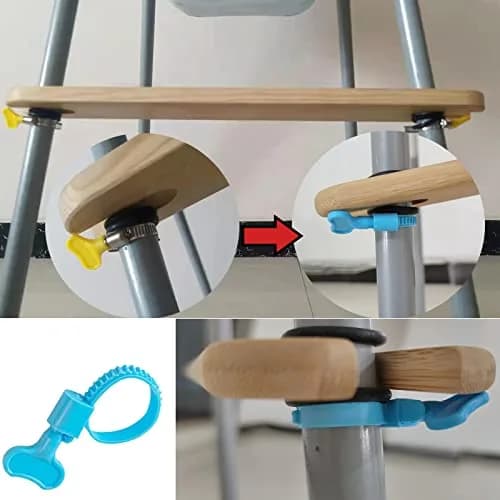 YYRZZ Natural Bamboo Wooden Footrest for IKEA Antilop High Chairs | 8.2cm (3.2in) thumbnail 3