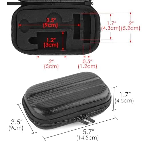 Linkidea Hard Shell Travel Case for Razors | Durable, Compact & Compatible with Merkur, Vikings, WEISHI (Black) thumbnail 3
