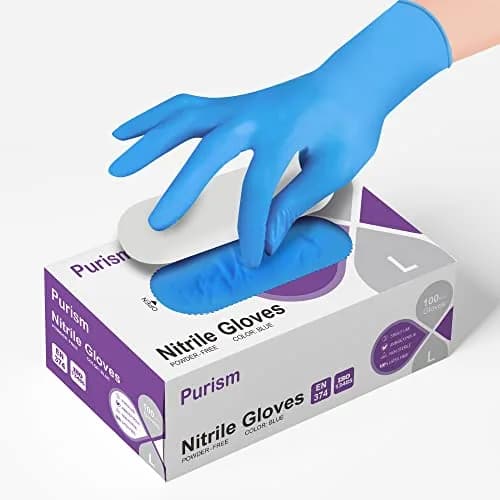 Daddy's Choice Nitrile Gloves Medium | No Latex No Powder, Safe for Household & Food Handling thumbnail 6