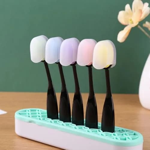 Briartw 5-Color Blending Sponge Brush Set with Brush Caps, 15cm (5.9 inch) | Ideal for Ink Blending & Art Painting thumbnail 6