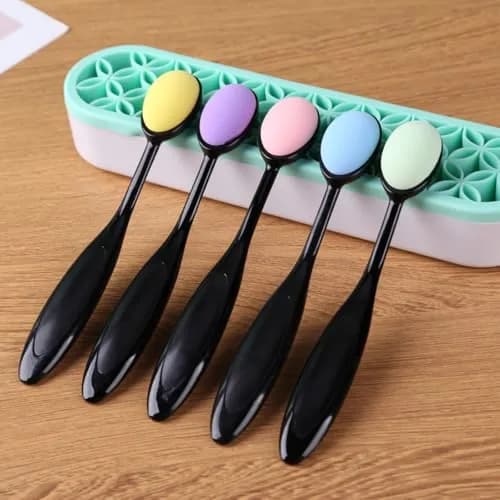 Briartw 5-Color Blending Sponge Brush Set with Brush Caps, 15cm (5.9 inch) | Ideal for Ink Blending & Art Painting thumbnail 3