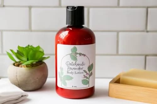 Patchouli Lavender Lotion | Moisturizing Aloe Lotion with Patchouli & Lavender (8 Fl Oz) thumbnail 2