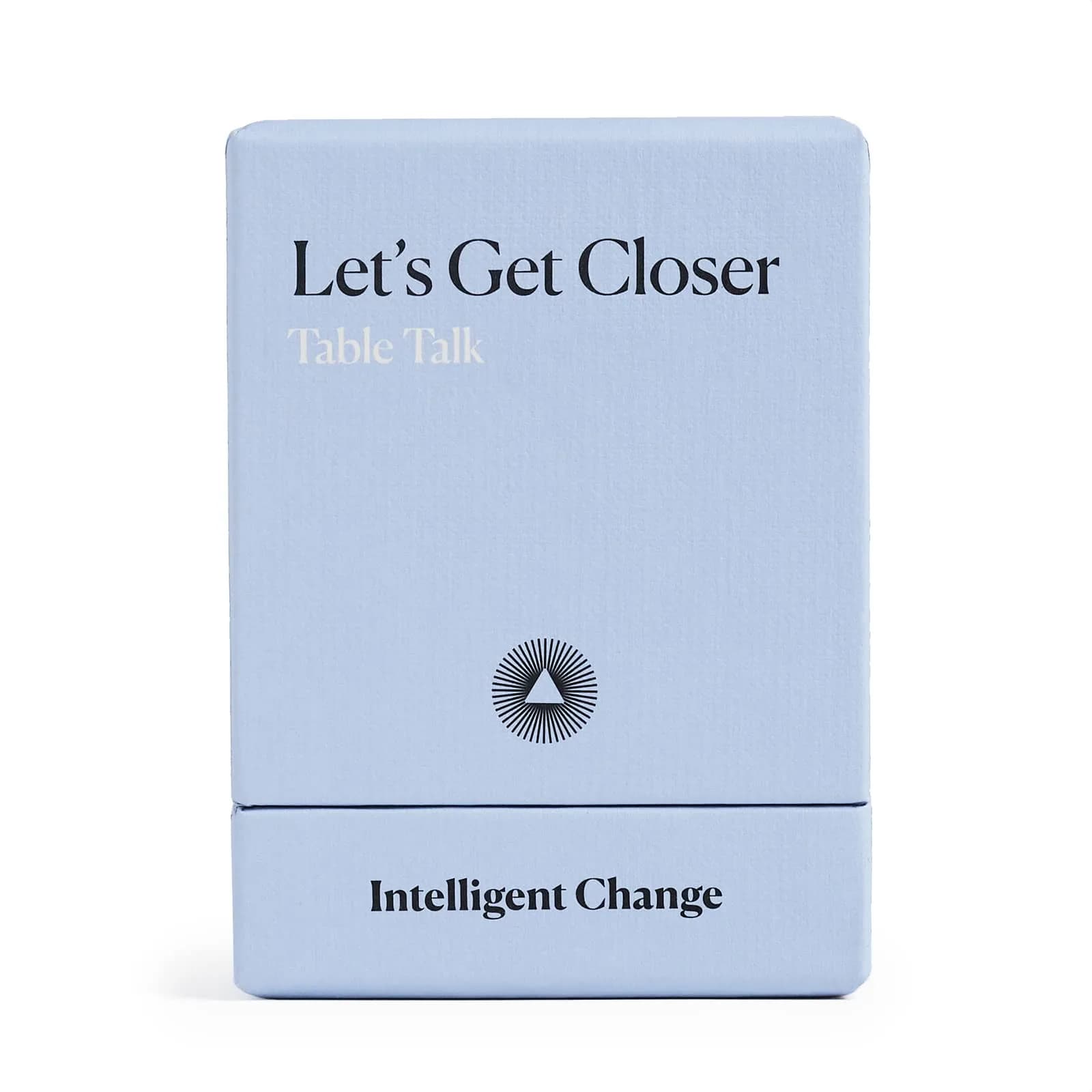 Intelligent Change Get Closer: Table Talk Conversation Cards | 52 Questions for Dinner & Family — Dinner Party Game