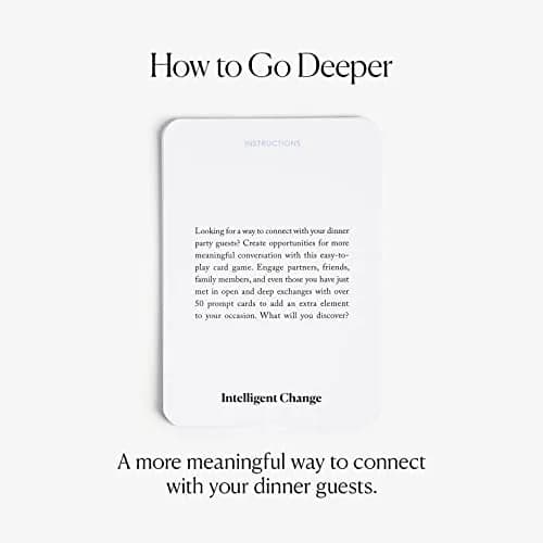 Intelligent Change Get Closer: Table Talk Conversation Cards | 52 Questions for Dinner & Family thumbnail 8