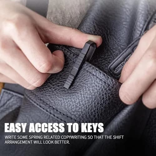 TISUR Titanium Keychain Pocket Clip | Lightweight & Durable for Men & Women thumbnail 6