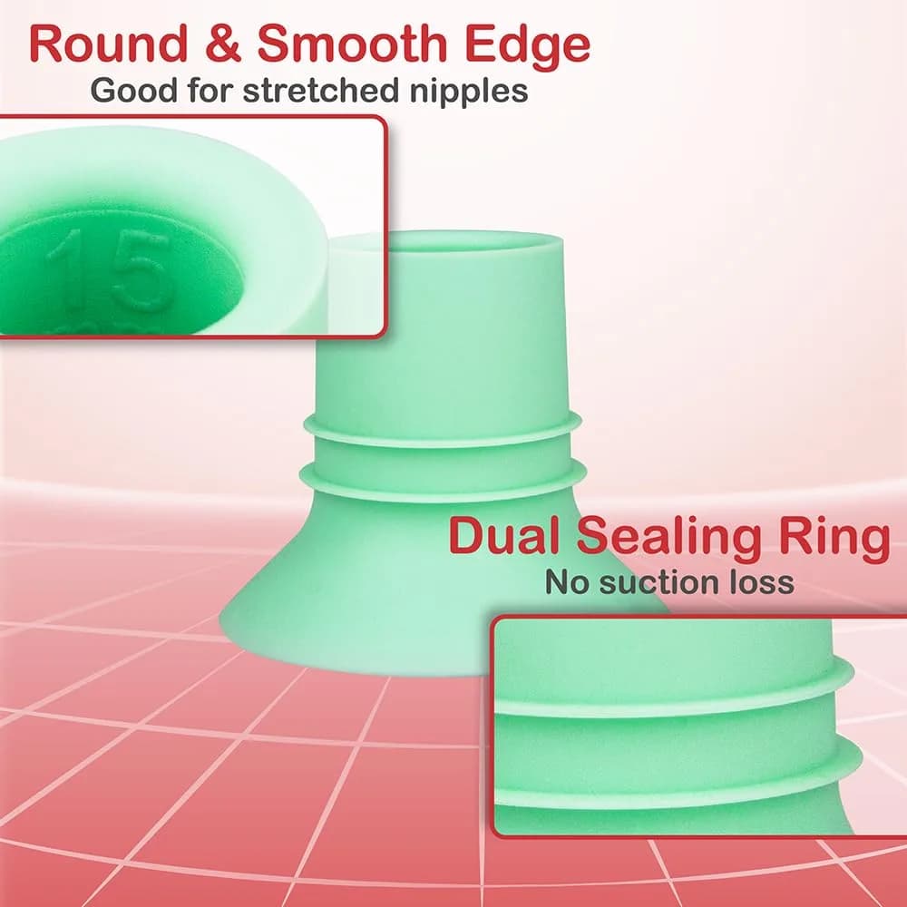 NENESUPPLY 1st Gen 15mm Flange Insert for Breast Pumps | Compatible with Elvie, Medela, Spectra, Willow thumbnail 4