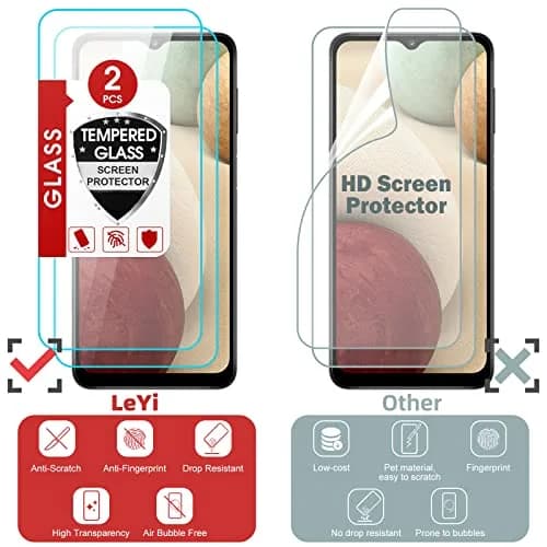 LeYi Galaxy A12 Phone Case Heavy Duty Shockproof Stand Black | Military Grade Drop & Screen Protection thumbnail 2