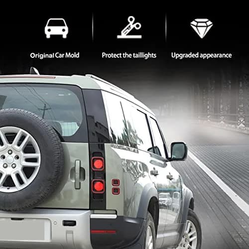 YIWANG Black ABS Taillight Covers for Land Rover Defender 90 110 130 2020-2025 | Exterior Auto Accessories thumbnail 6