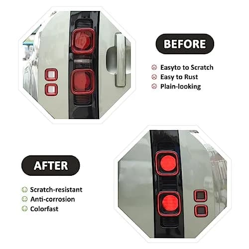 YIWANG Black ABS Taillight Covers for Land Rover Defender 90 110 130 2020-2025 | Exterior Auto Accessories thumbnail 2