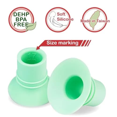 NENESUPPLY 17mm Flange Insert for Breast Pumps | Compatible with Elvie, Medela, Spectra, Willow (17mm, Silicone, 2 pcs) thumbnail 6