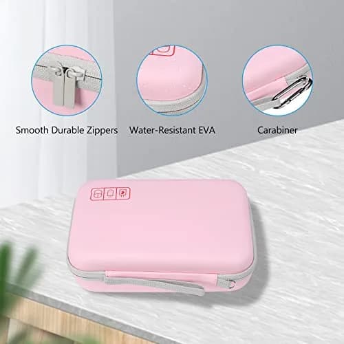 ProCase Hard Travel Electronic Organizer Case for MacBook Chargers Cables Power Bank Apple Magic Mouse Apple Pencil USB Flash Disk SD Card Portable Accessories Bag - Rosegold, L (24.99cm x 16cm x 6.5cm) thumbnail 8