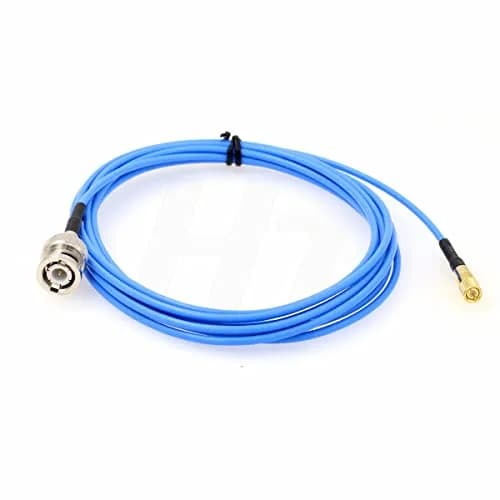 HangTon BNC to Microdot 10-32 UNF M5 RF Cable 2m (6.56 ft) | 50 Ohm Coaxial for Accelerometer Vibration Test thumbnail 1