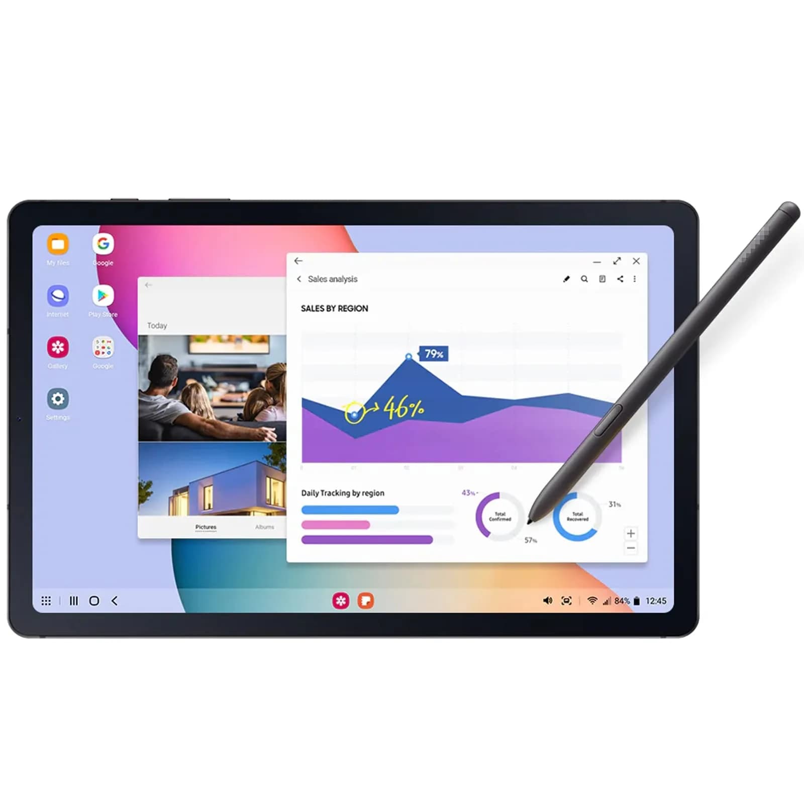 PCTC Replacement S Pen for Samsung Galaxy Tab S6 Lite (Angora Blue) | Stylus with 4096 Pressure Sensitivity - view 4
