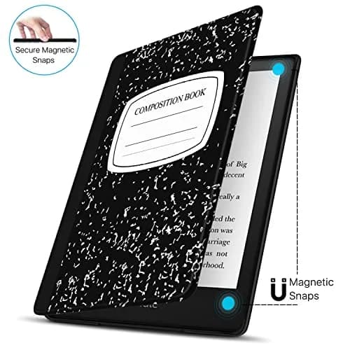 TNP Kindle Paperwhite 11th Gen Case 6.8-Inch PU Leather Composition Book | Auto Sleep Wake Folio thumbnail 5