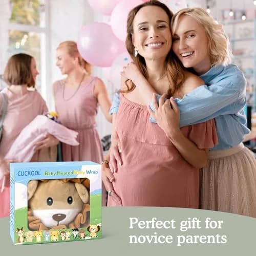 Cuckool Baby Colic & Gas Relief Heated Tummy Wrap (Lion, 15.5-22 Inch Waist) | Soothes Upset Stomach & Bloating thumbnail 7
