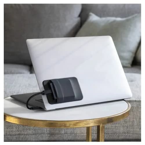 Slipdrive Portable SSD Sleeve for Laptops & Tablets - Black | Secure Stick-On Carrying Case for External Drives thumbnail 3