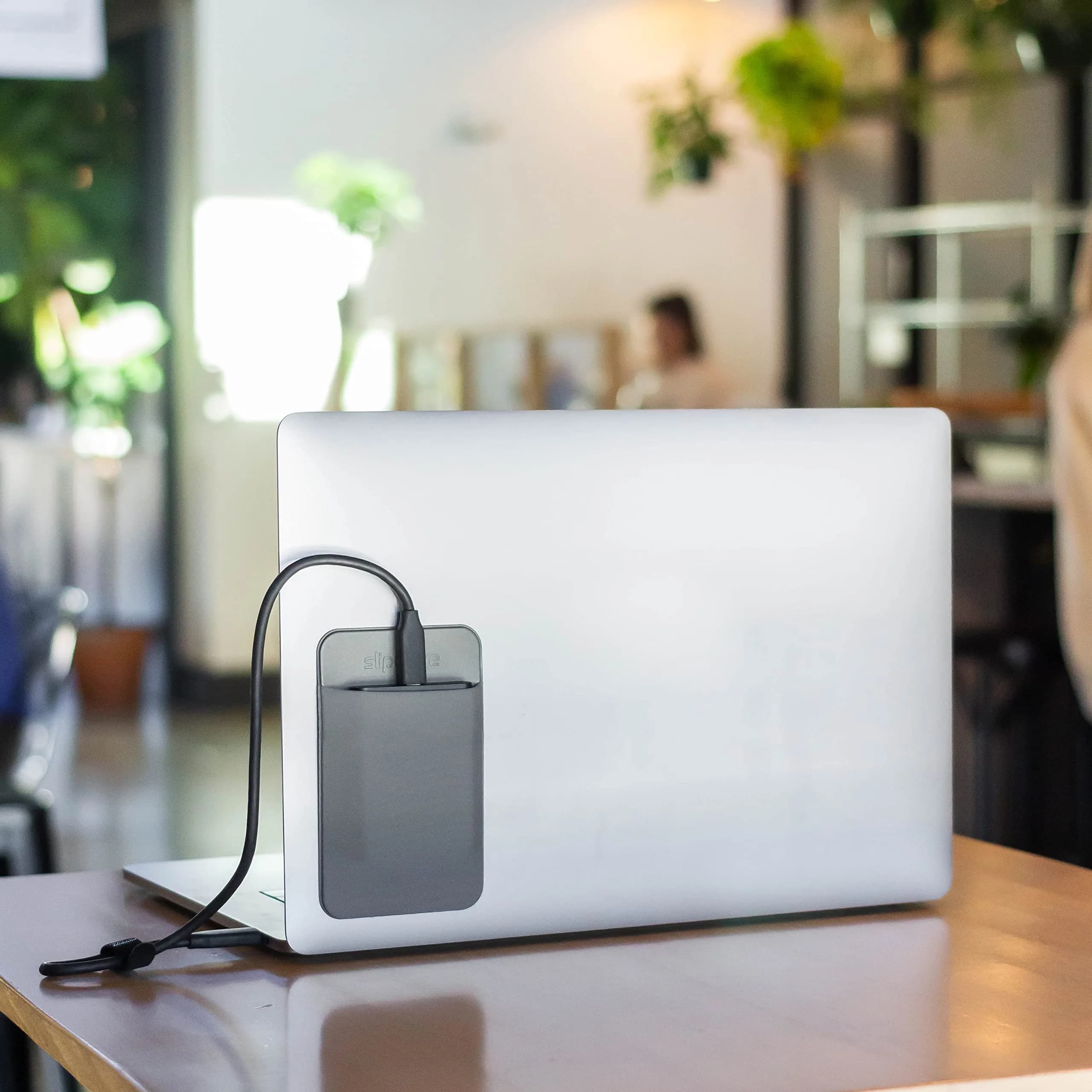 Slipdrive Gray Portable Hard Drive Sleeve for Laptop | 13 cm x 8.1 cm (5" x 3.2") Stick-on Case - view 7