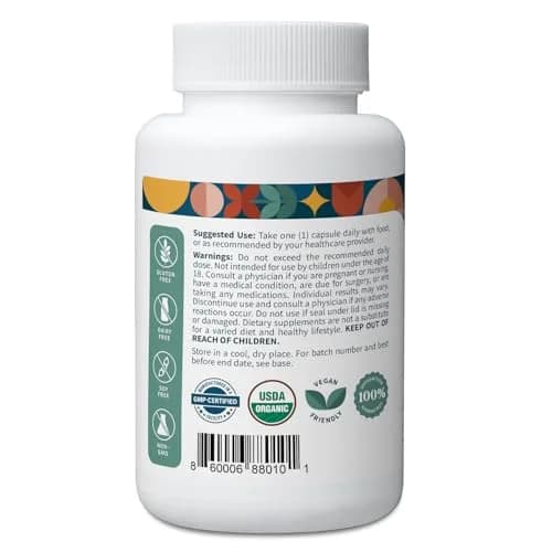 Pattern Wellness Odorless Organic Garlic Supplement – 30 Capsules | Supports Circulatory & Immune Health thumbnail 2