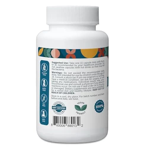 Pattern Wellness Probiotic Supplement – 30 Vegan Capsules | 51 Billion CFU for Gut & Immune Support thumbnail 2