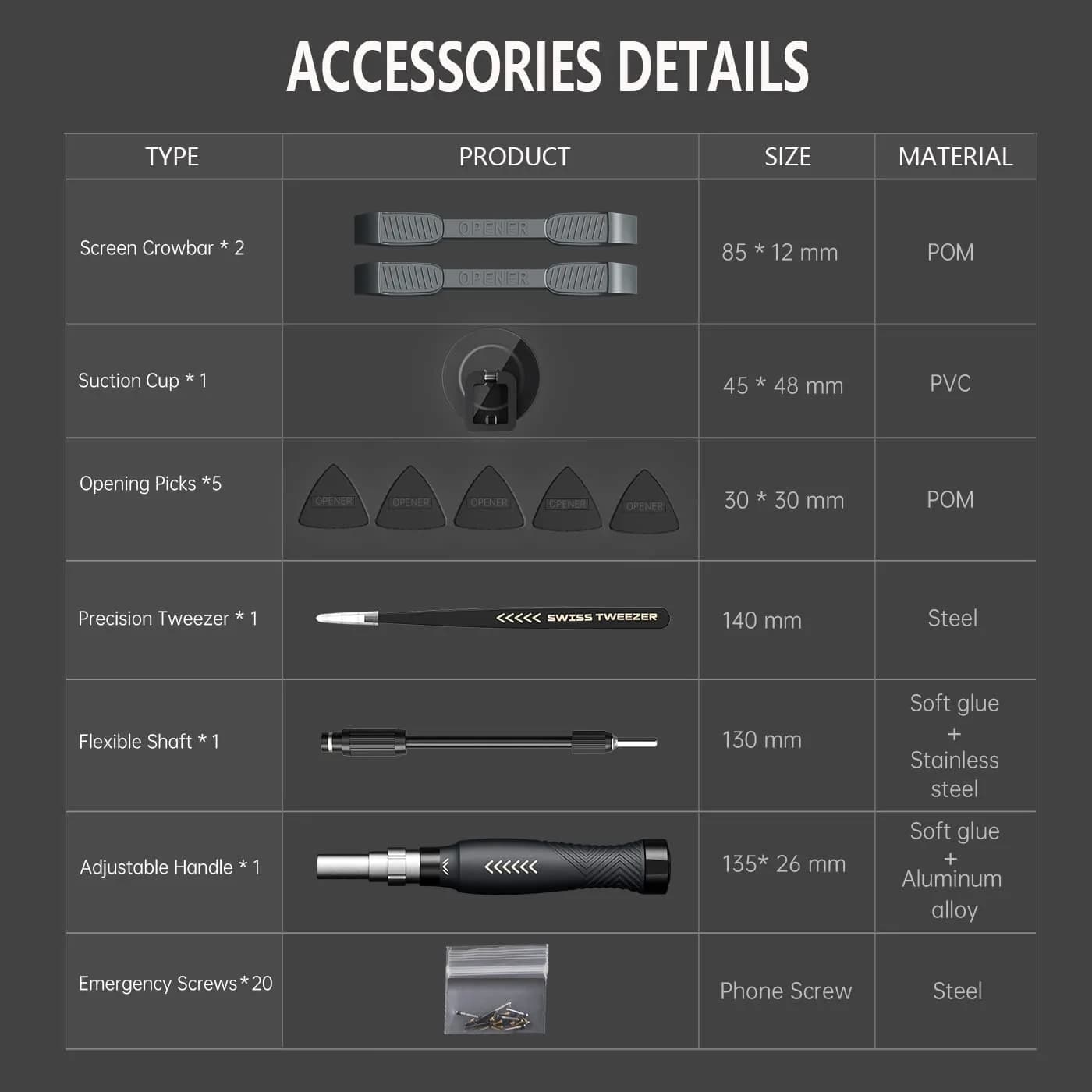 JAKEMY 164-in-1 Precision Screwdriver Set | Professional Electronics Repair Tool Kit with Magnetic Bits - view 6