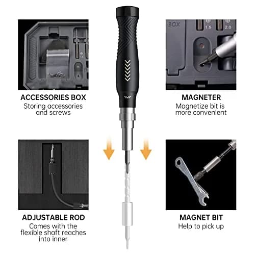 JAKEMY 164-in-1 Precision Screwdriver Set | Professional Electronics Repair Tool Kit with Magnetic Bits thumbnail 3