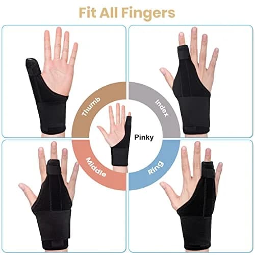 EDNYZAKRN Pinky Finger Splints for Trigger Finger | Adjustable, Breathable, Fits Hands Under 7.5 Inches thumbnail 6