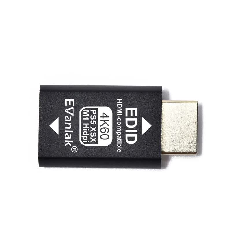 EVanlak HDMI EDID Emulator Passthrough 4K 60Hz | Maintains Display Resolution for PS5 & Mac M1 - view 2