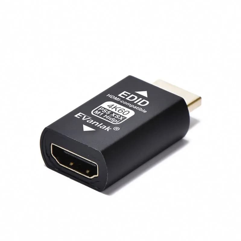 EVanlak HDMI EDID Emulator Passthrough 4K 60Hz | Maintains Display Resolution for PS5 & Mac M1 - view 4