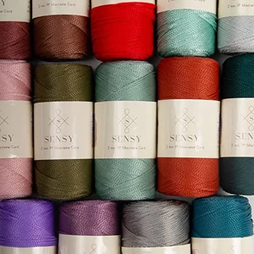 S SENSY 2mm Polyester Cord 251 Yards (230m) | Sage Color Macrame Rope for Bags & Decor thumbnail 5