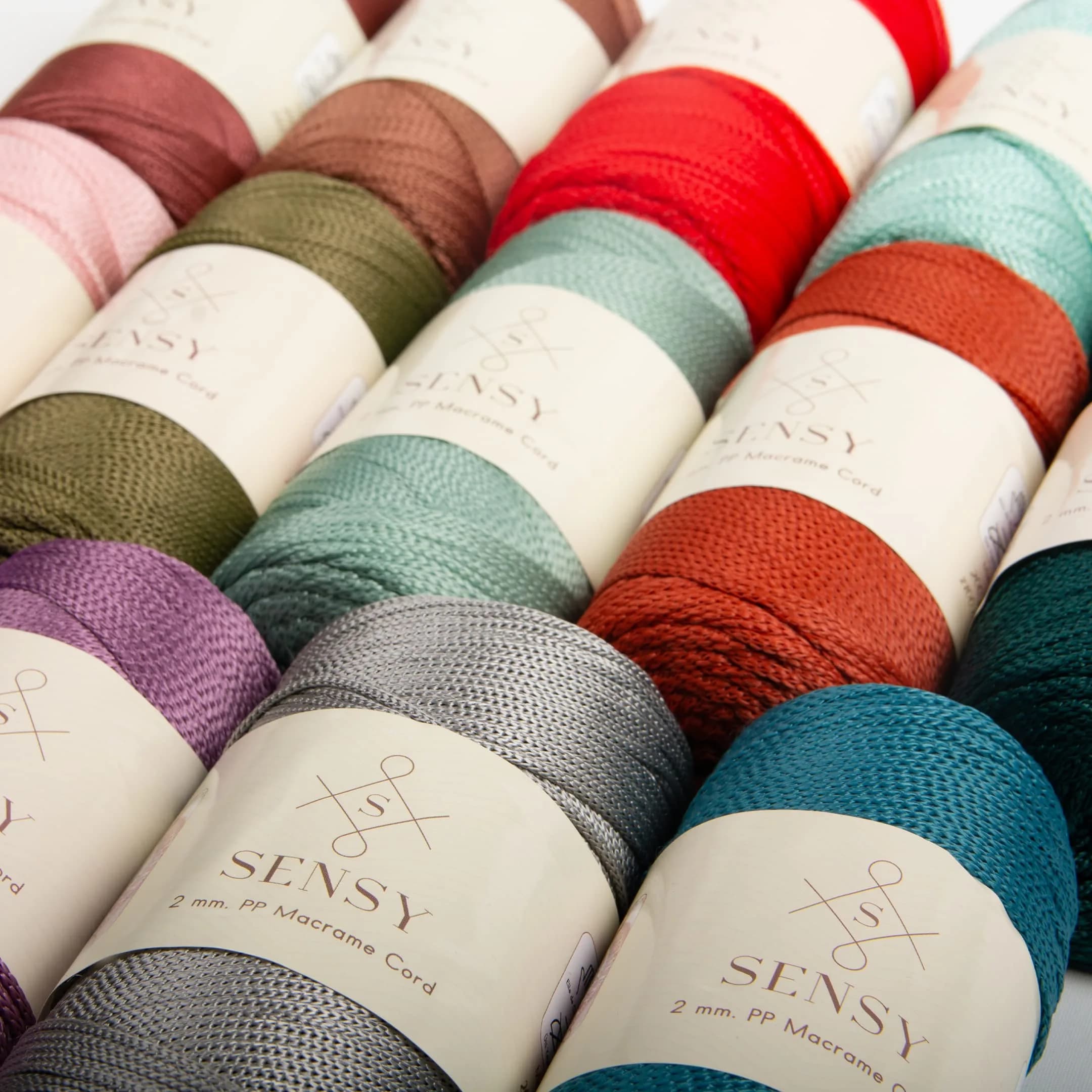S SENSY 2mm Polyester Cord 251 Yards (230m) | Sage Color Macrame Rope for Bags & Decor - view 6
