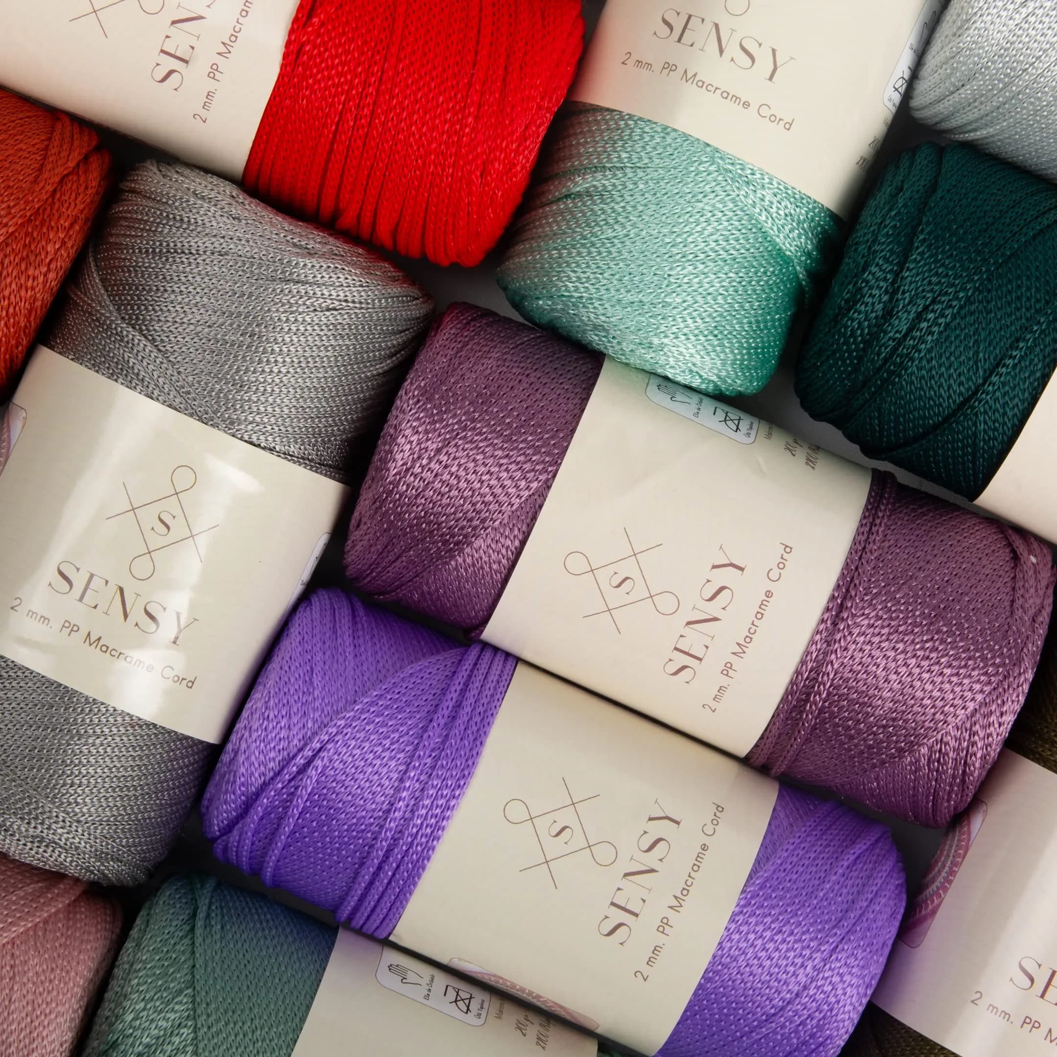 S SENSY 2mm Polyester Cord 251 Yards (230m) | Sage Color Macrame Rope for Bags & Decor - view 9