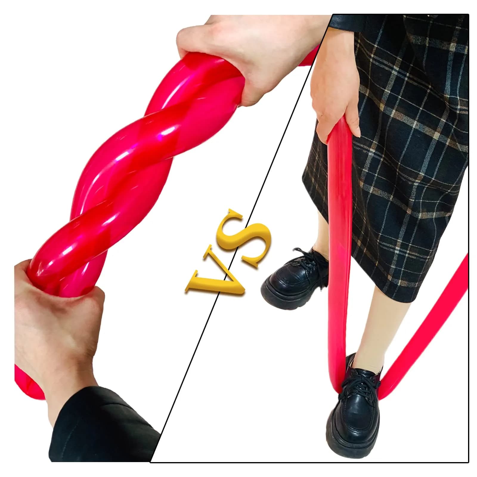 KUULBELA 260q Red Twisting Balloons - 100pcs | Eco-Friendly Natural Latex for Modelling & Party Decorations - view 2