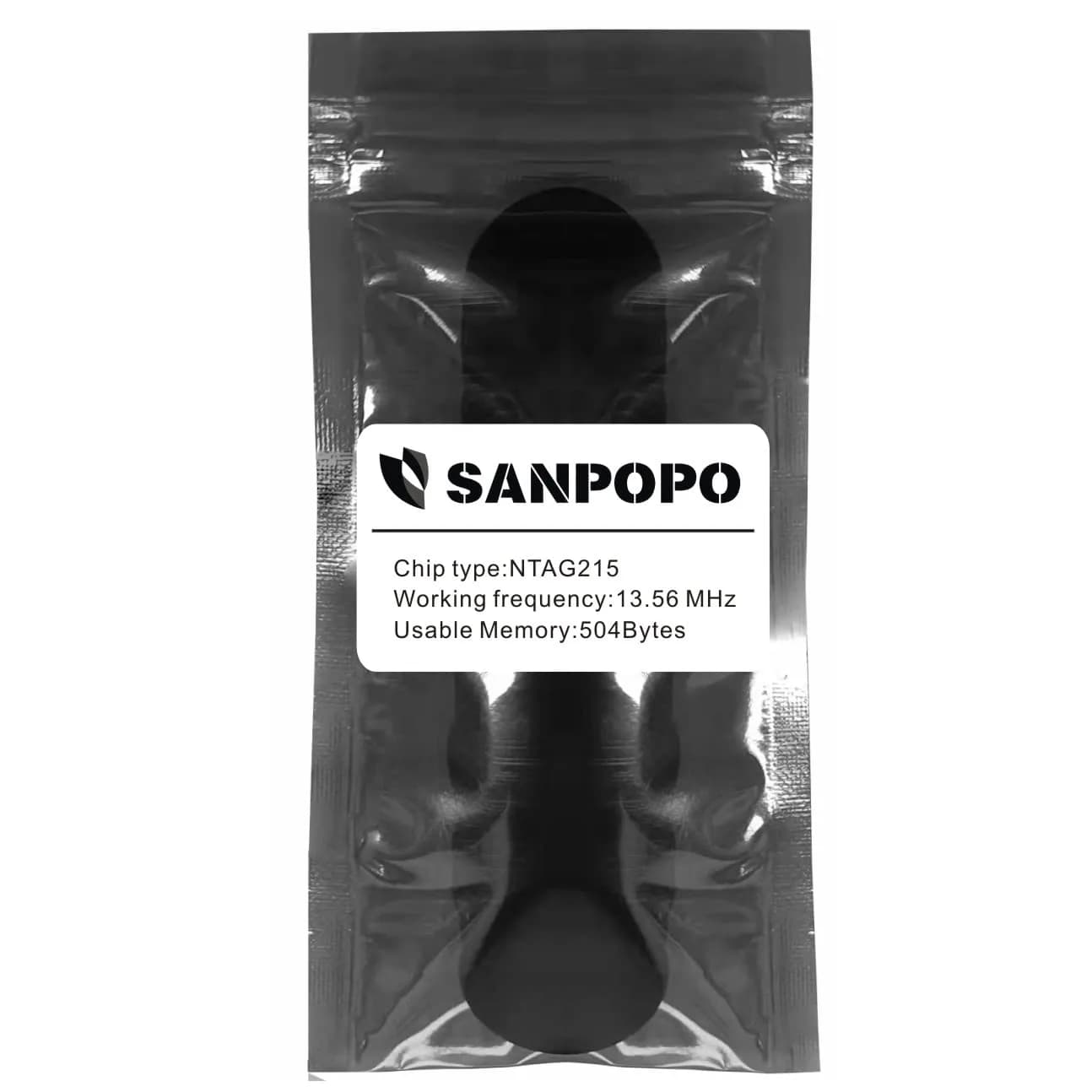 sanpopo Black 10PCS NTAG215 NFC Cards | 504 Bytes Memory - view 7