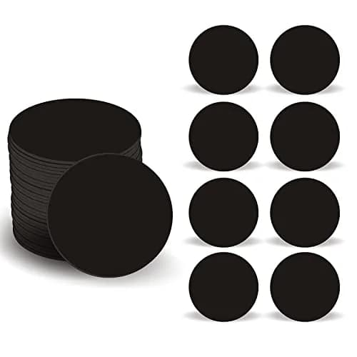 sanpopo NFC Tags Ntag215 50 pcs Waterproof Black | Programmable NFC Business Cards for iPhone & Android thumbnail 1