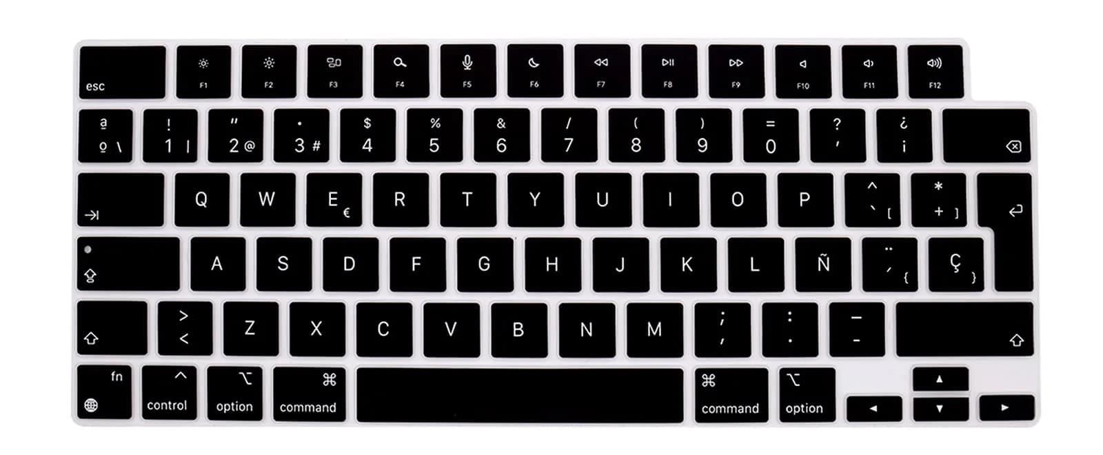 HRH Keyboard Cover Skin EU for MacBook Air13”15"(M5-M2)&Pro14”16"(M5-M1) | European Layout Silicone