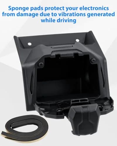 SAUTVS Tablet Mount for Polaris Ranger XP 1000/Crew 2018-2026 with Storage Box | Adjustable Dashboard Mount thumbnail 5