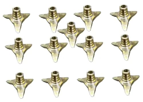 TULJA ENTERPRISES Brass Wick Holder Vilakku Thiri Stand for Oil Lamps 1.5 cm (1.18 Inch) | Pack of 13 thumbnail 1