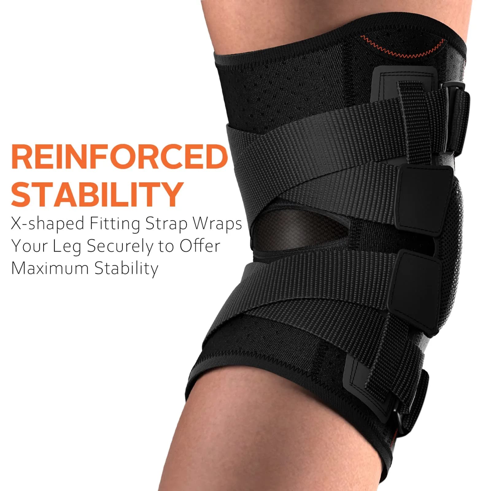 Omples Hinged Knee Brace Small Black | FDA Approved Orthopedic Brace for Pain Relief & Stability - view 4